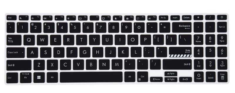 Saco غطاء واقي للوحة مفاتيح اللابتوب متوافق مع ASUS Vivobook 16X (2022) M1603QA-MB742WS | M1603QA-MB512WS | M1603QA-MB711WS | M1603QA-MB712WS - أسود - Image 3
