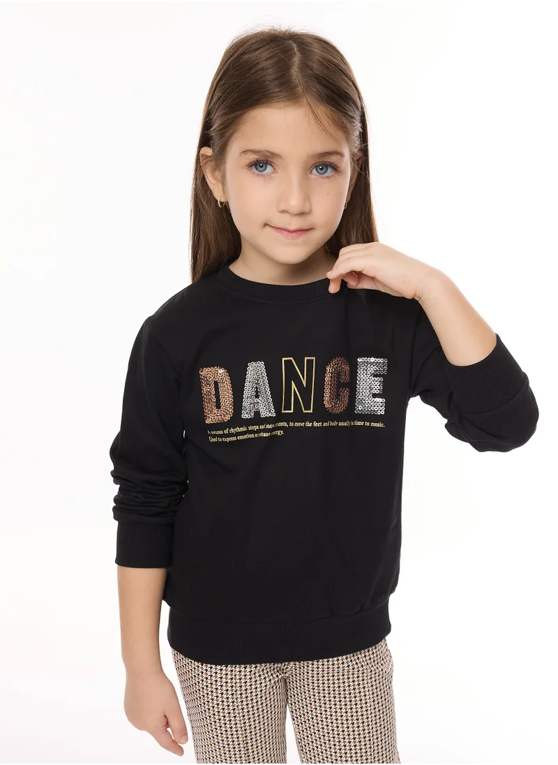 victor and jane Sequins Embroidered Sweatshirt