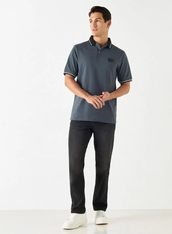 إمبيرور تيشيرت بولو سادة بأكمام قصيرة من إمبيرور