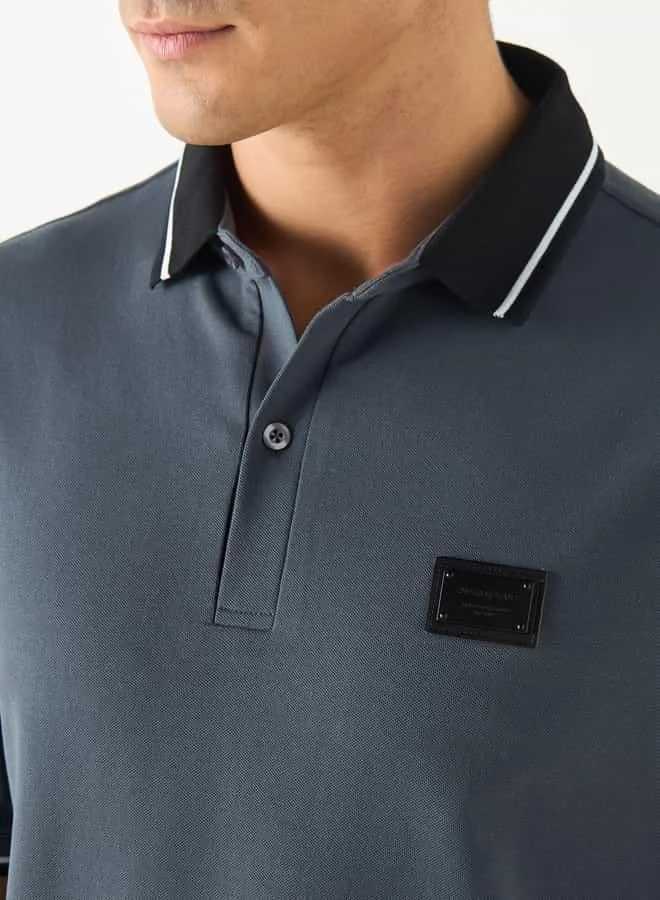 Emperor Emperor Solid Polo T-shirt with Short Sleeves