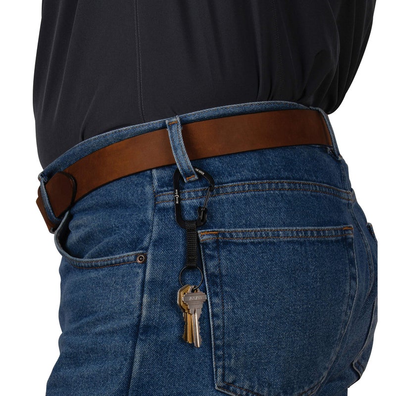 Nite Ize CSLW3-01-R6 SlideLock Ring, Aluminum Locking Carabiner Key, 3-25lb Capacity, Black - Image 4