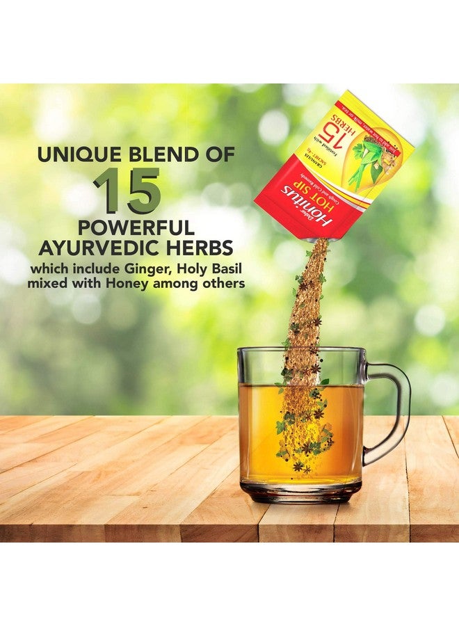 Dabur Honitus Hot Sip - Pack Of 30 Sachets ( 4Gx30 )| 100% Ayurvedic Kadha | Provides Instant Relief From Cough, Cold & Sore Throat | Natural Immunity Booster | Unique Blend Of 15 Ayurvedic Herbs - Image 3