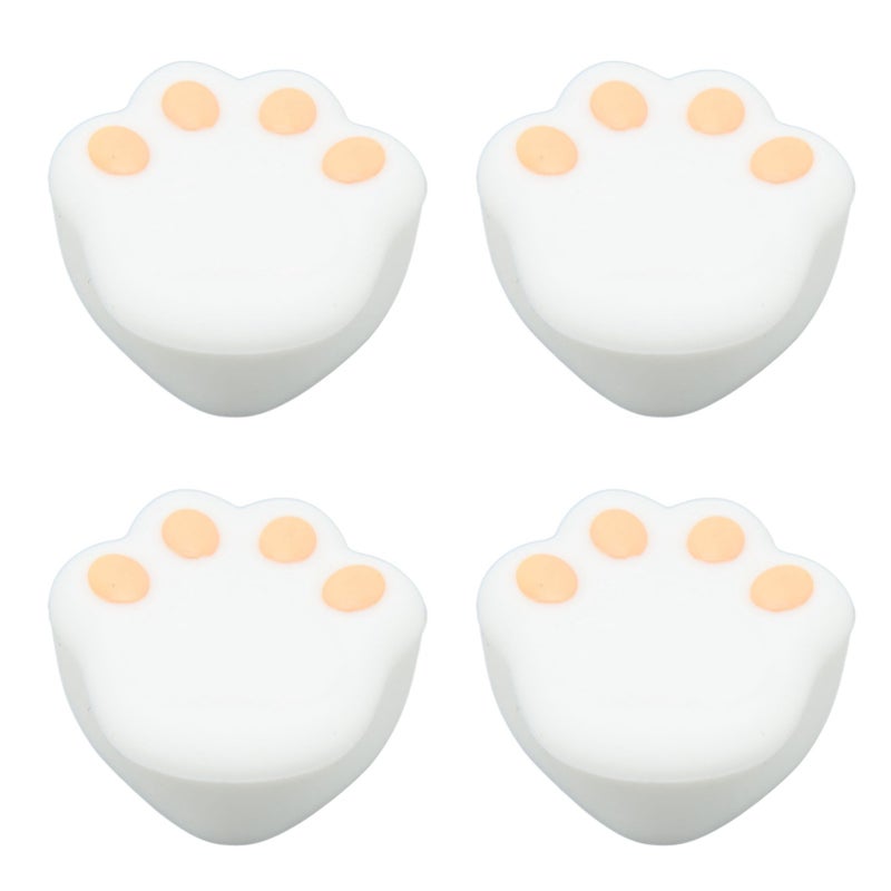 12 Pcs Corner Protector Cat Paw Shape Silicone Material 3.8x3.8x1.9cm Flexible Furniture Corner Bumper Guards Pure White - Image 4