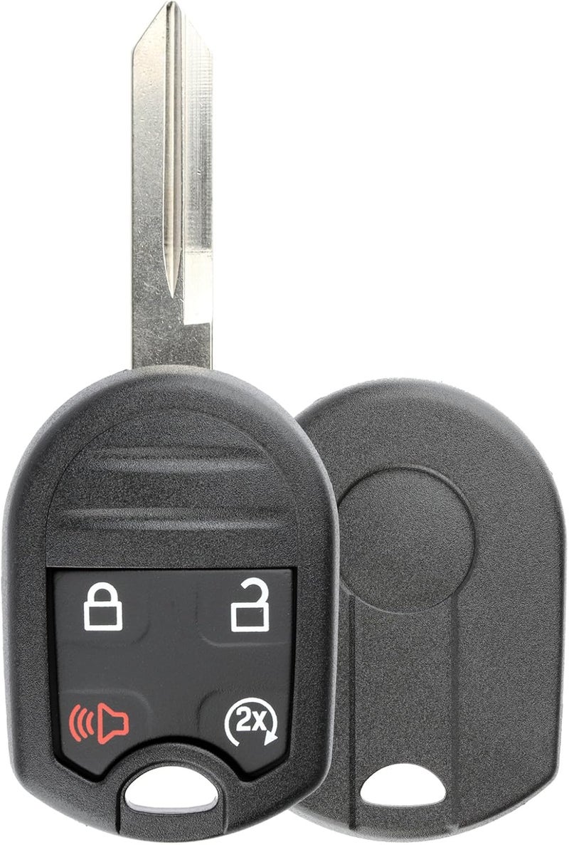 KeylessOption Keyless Entry Remote Uncut Blank Ignition Key Blade Fob Shell Case Cover Buttons for F-150 F-250 Explorer Edge - Image 2