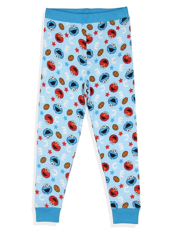INTIMO Sesame Street Toddler Boys' Cookie Monster Elmo Best Pals 2 Piece Long Sleeve Pajama Set (2T) Blue - Image 5