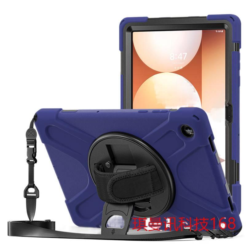 GLX حافظة سامسونج تاب قابلة للطي متوافقة مع Samsung Galaxy Tab A11 Plus / Samsung Galaxy Tab A11 باللون أحمر مع غطاء حماية ووظيفة حامل وحمل يومي للتابلت بوظيفة حامل باللون الأحمر Sams. - Image 5