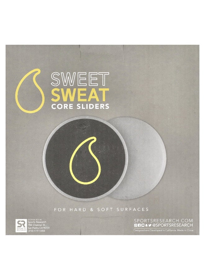 SPORTS RESEARCH Sports Research, Sweet Sweat, Core Sliders, 2 Sliders  - Image 1