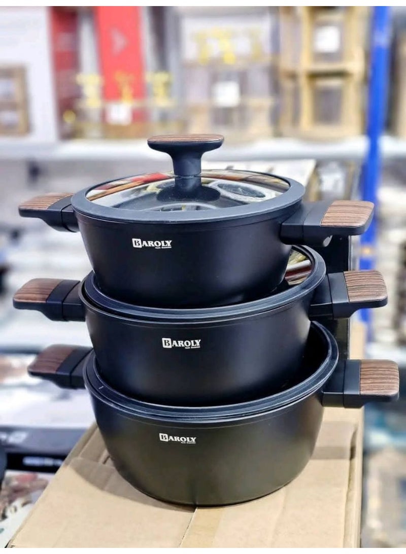 بارولي طقم حلل جرانيت مقاسات