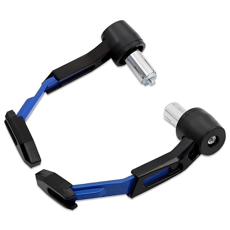 Taç Universal Motorcycle Handlebar Brake Clutch Lever Guard, CNC Aluminium Hand Protector,Pack of 2 (Blue) - Image 1