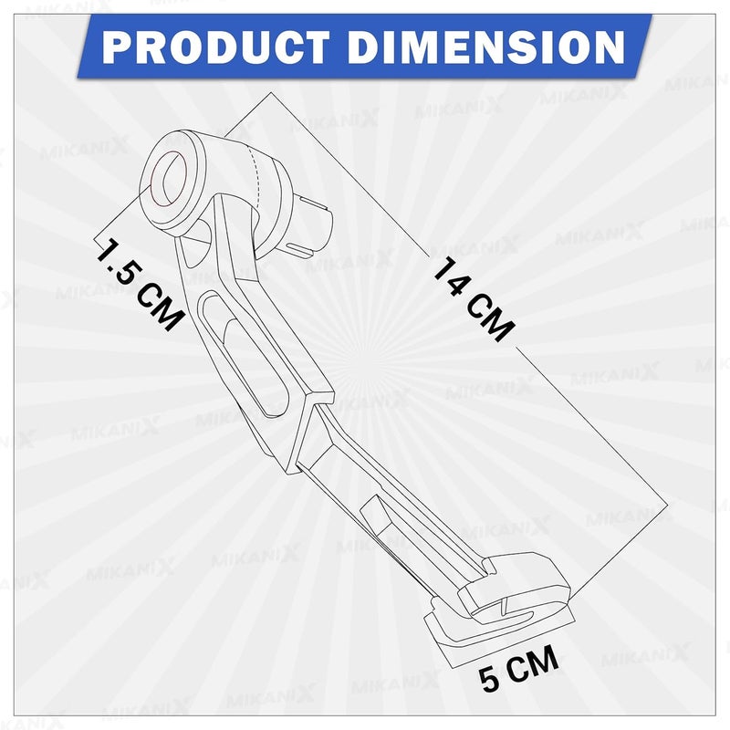 Taç Universal Motorcycle Handlebar Brake Clutch Lever Guard, CNC Aluminium Hand Protector,Pack of 2 (Blue) - Image 4