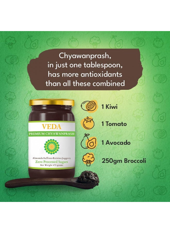 VEDA VEDA Premium Chyawanprash (Sugar Free) | 8.8 Oz | Ayurvedic Herbal Jam with Amla & Ashwagandha | Immunity Booster with Antioxidants | Fortified with Almonds & Saffron  - Image 5
