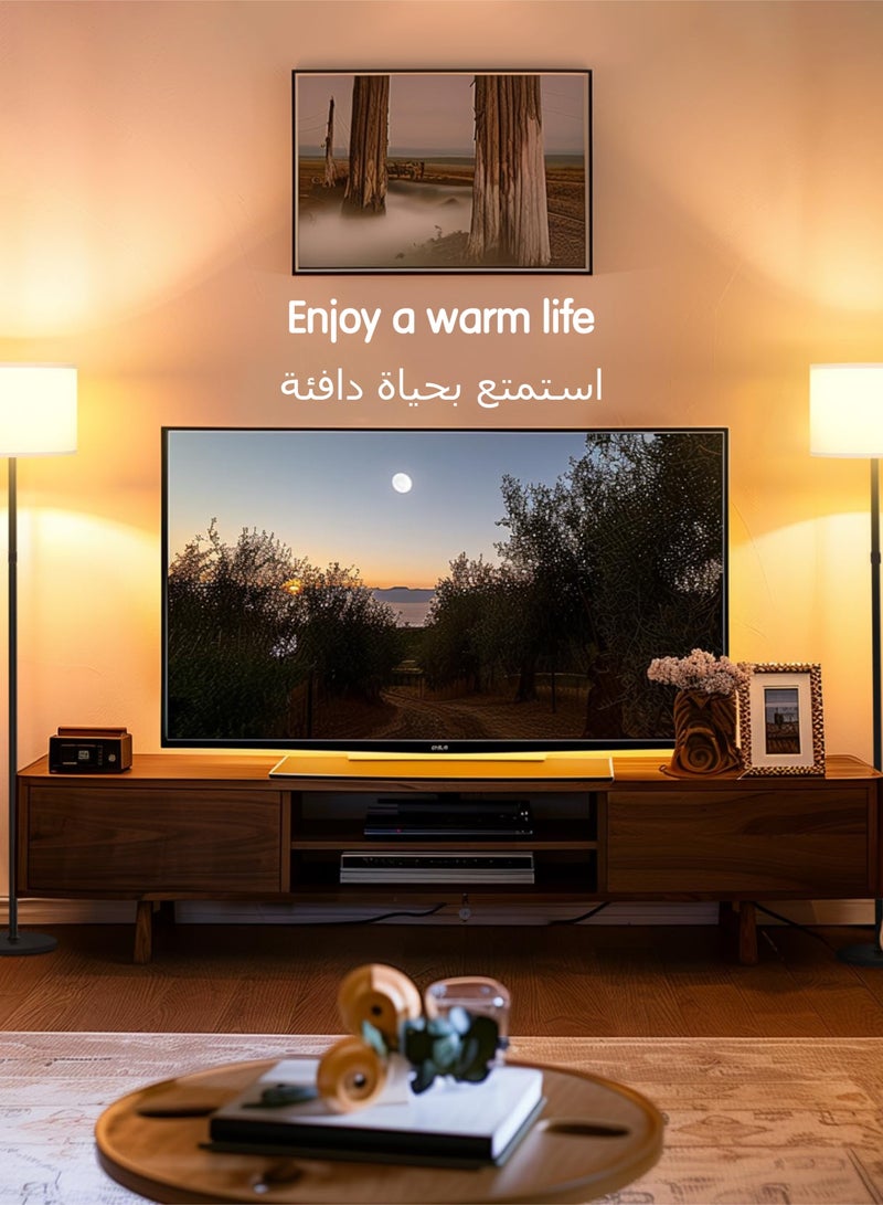 MITOYO Modern Design Floor Lamp - Standing Lamp with 30W LED Bulb - Adjustable Bend Angle - Metal Material - Three-color LED Light - White Light, Natural Light, Warm Light - Detachable Lamp for Living Room, Room, Office, Outdoor  - Image 4