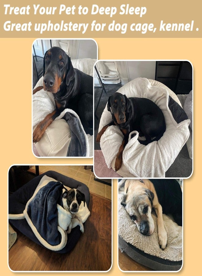 Kritter Planet Dog Blankets for Large Dogs, Soft Fluffy Fleece Pet Blankets for Couch, Sofa, Dog Beds, Car Seats, Creat, Washable, 50x60 inches, Beige - Image 5