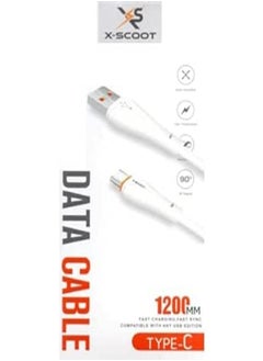 X-Scoot Fast Charging Cable and Sync Type-C 2.4A (1.2M), USB