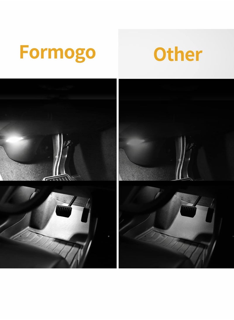 Generic - Tesla Model 3 Y S X Interior LED Light Upgrade Kit, Ultra-Bright Replacement Bulbs for Trunk, Frunk, Door Puddle, Foot-Well, 4 Pack White - Image 1