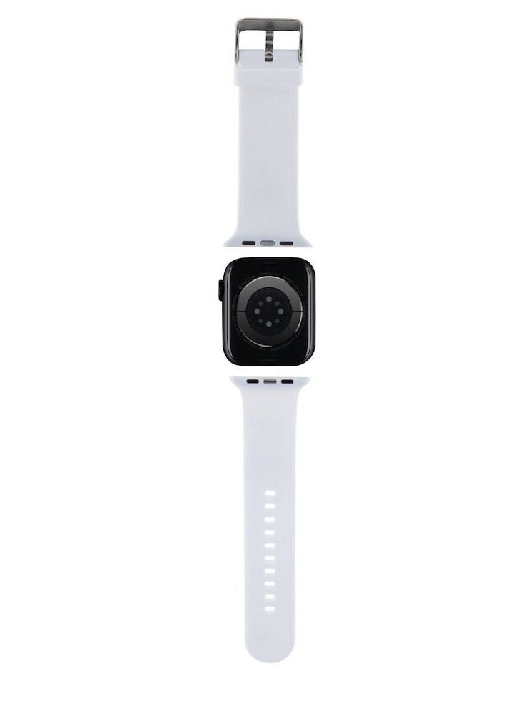 iBAND CAT SPORTS BAND on White Silicone Band Apple Watch 42/44/45/46/49 MM - Image 3