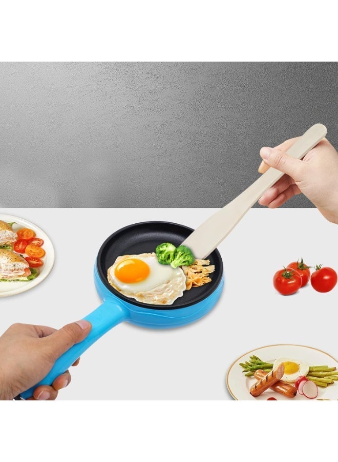 Yonsya Household Mini Electric Frying Pan, 2 in 1 Electric Egg Boiling Steamer Egg Frying Pan, Egg Boiler Electric Automatic Off with Egg Boiler Machine  Non-stick Kettle for Frying Fried Eggs, Meat, Vegetables - Image 2