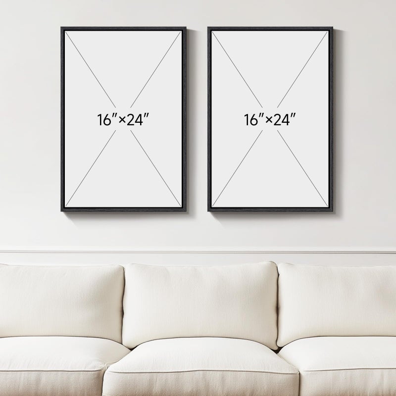 Cuspin Large Framed Neutral Abstract Floral Wall Art, Set of 2 Black and Beige Modern Canvas Prints Paintings Artwork for Walls, Minimalist Pictures for Living Room, Dining Room, Bedroom Wall Decor 24x36 In - Image 4
