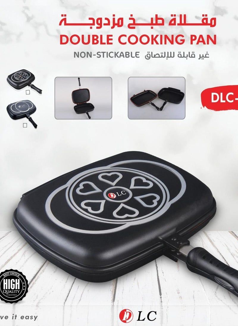 DLC Double sided grill pan Non sticky
