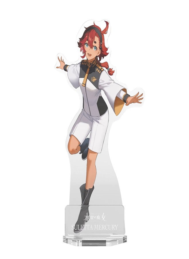 BANDAI SPIRITS Suletta Mercury Acrylic Stand - The Witch from Mercury - Hobby Collectible - Clear - Acrylic Stand - Image 1
