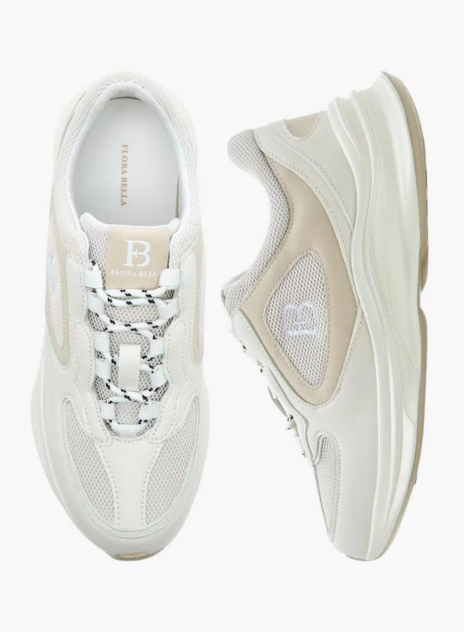 Flora Bella By Shoexpress Panelled Lace-Up Sneakers