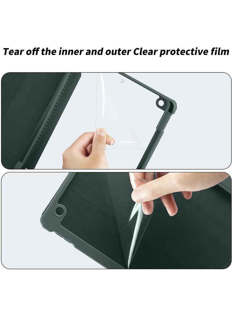 Case for iPad (A16) 11th 11 inch 2025 Gen iPad 11 Case/Case For iPad 10th Gen Case 2022 iPad 10 Case Trifold Stand Clear Transparent Shell Back with Pencil Holder Smart Cover for 11" iPad 11th 2025/10.9"iPad 10th Gen 2022