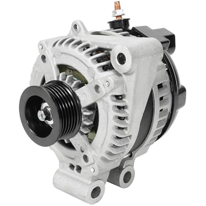 Kozlira Alternator Compatible with Range Rover 10-12, Land Rover LR4 10, Jaguar F-Pace/F-Type/XE/XF/XFR/XFR-S/XJ/XJR/XJR575/XK/XKR/XKR-S, 10-20#Replace 104210-5360 12V 150A 6-Groove Pulley Alternator - Image 1