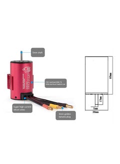 GoolRC GoolRC Surpass Hobby 3660 Brushless Motor and ESC Combo, 2600KV Brushless Motor and 60A ESC for 1/10 Scale RC Car Truck Indispensable Accessory for Modification Enthusiasts  - Image 4