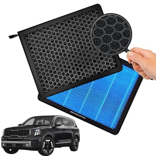 ZEZUT Cabin Air Filter CF10735 Fits Genesis G70, G80, G90, GV70, GV80, Hyundai Equus, Genesis, Kia K900, Stinger, Telluride, Honeycomb Structure and Activated Carbon Beads, Durable and Sturdy - Image 1
