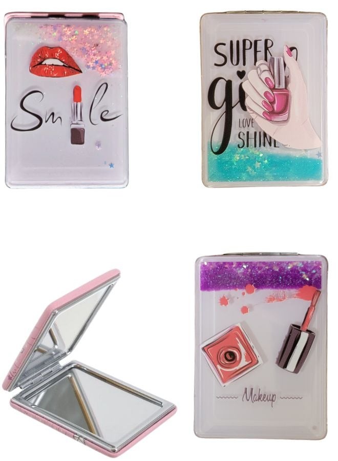 Folding mirror (multi-color - multi-shape), one piece - Image 1