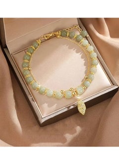 Goolsky Double-layer Green Beaded Bracele, Elegant Jewelry For Girls  - Image 2