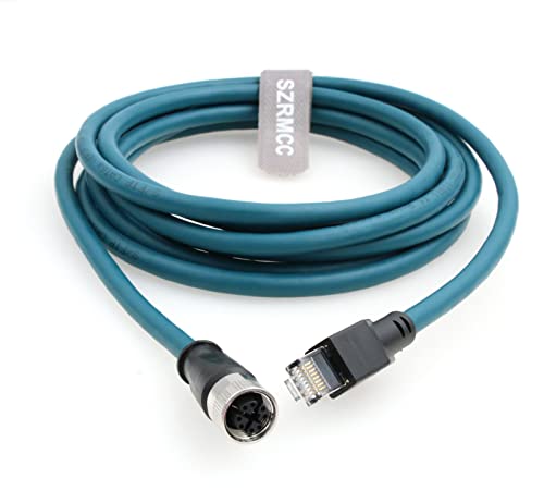 SZRMCC M12 XCode 8Pin Female Connector to RJ45 Ethernet Cable Cat6A High Flexible Shielded Gigabit Waterproof Network Cable for Industrial Camera Automation Sensor 5m - Image 3