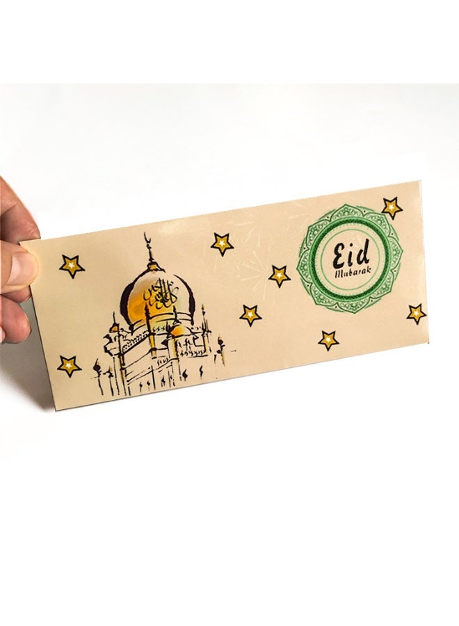 6 PCS Eid Money Envelopes Gift Card Holders, Ramadan Mubarak Eid Mubarak Money Cards Money Holders Ramadan Greeting Cards for Eid Ramadan Party Supplies Eid Holiday Celebrations Decorations - Image 3