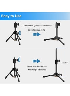General Desktop microphone stand, microphone tripod, microphone stand height adjustable, shock-proof mounting microphone clip 1/4 "to 5/8" adapter with blowout preventer, for Blue Yeti Snowball  - Image 3