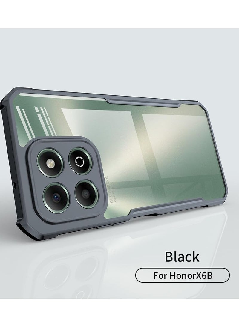 Case Compatible with Honor X6b Case, 【Airbag Protection】 Transparent Back Soft TPU Frame Camera Protection Shockproof Bumper Protective Cover for Honor X6b - Image 2