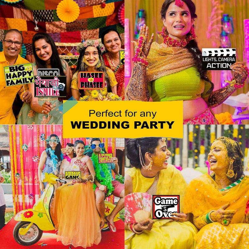 SYGA Set of 12 Funny Wedding Party Photo Booth Props Craft Item - Image 4