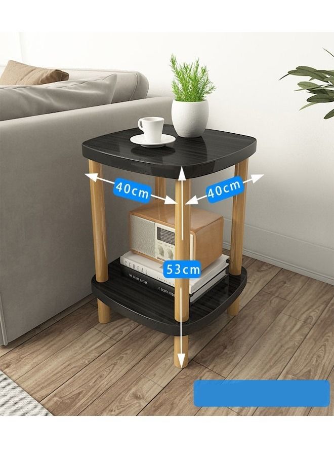 fashionhome طاولة جانبية حديثة من مستويين لغرفة المعيشة وغرفة النوم - Image 3