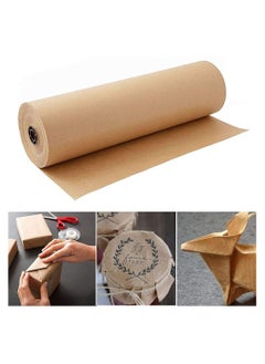 Kraft Paper Roll, 12Inch Brown Packing Roll Perfect for Crafts, Art, Small Gift Wrapping, Packing, Postal, Shipping, Dunnage and Parcel