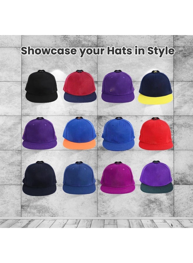 16 Pack Hook for Hats, Adhesive Hat Hooks for Wall Baseball Caps, Strong Hold hat Wall Organizer, Minimalist hat Display Rack, No Drilling Hat Racks (Color : Black)  - Image 3