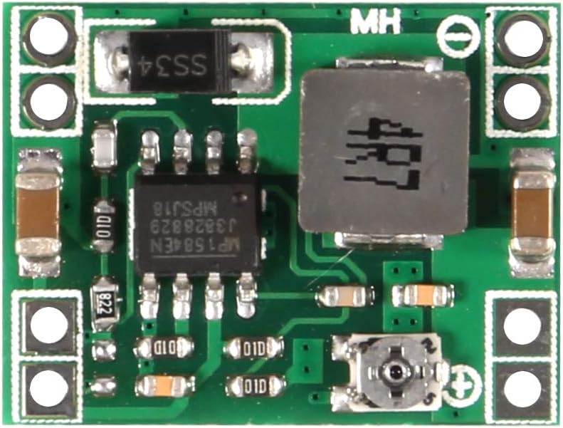 DORHEA 10PCS MP1584EN 3A Mini Step Down Buck Converter DC-DC 24V to 12V 9V 5V 3V Adjustable Step Down Module Replace LM2596 Compatible with Ardu ino Raspberry Pi Robort Parts DIY Kit - Image 1