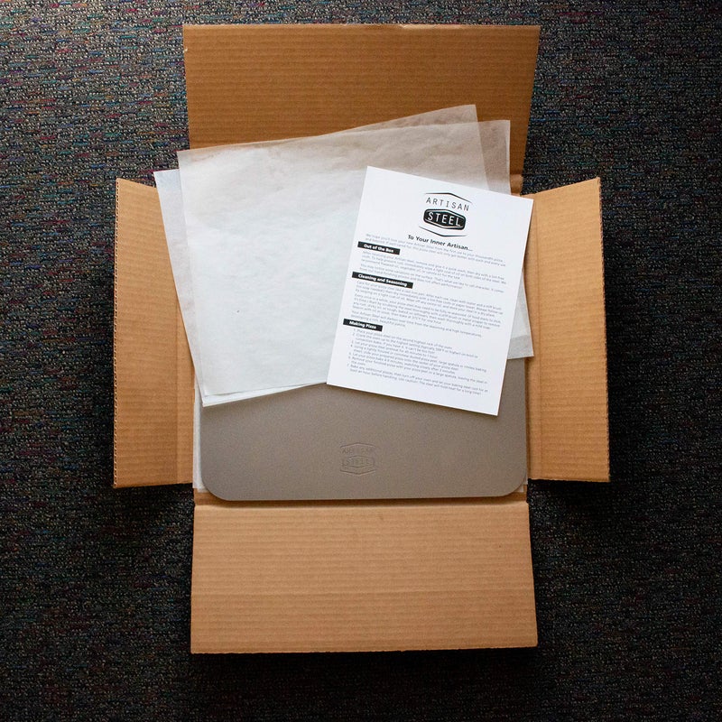 Artisan Steel - High Performance Pizza Steel Made in the USA - 16" x 14.25" (.25" Thick) - Image 3