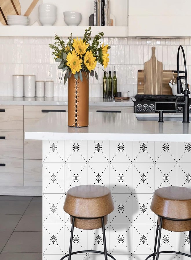 SVNOOC Peel & Stick Wall Tile Stickers 12 PCS Backsplash Self Adhesive 6" x 6", Decorative Wall Stickers for Kitchen Bathroom Tile Decals Waterproof Removable (Black) - Image 3