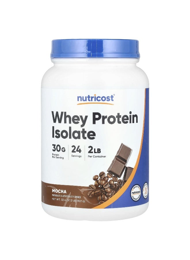 Nutricost, Whey Protein Isolate, Mocha, 2 lb (907 g) - Image 1