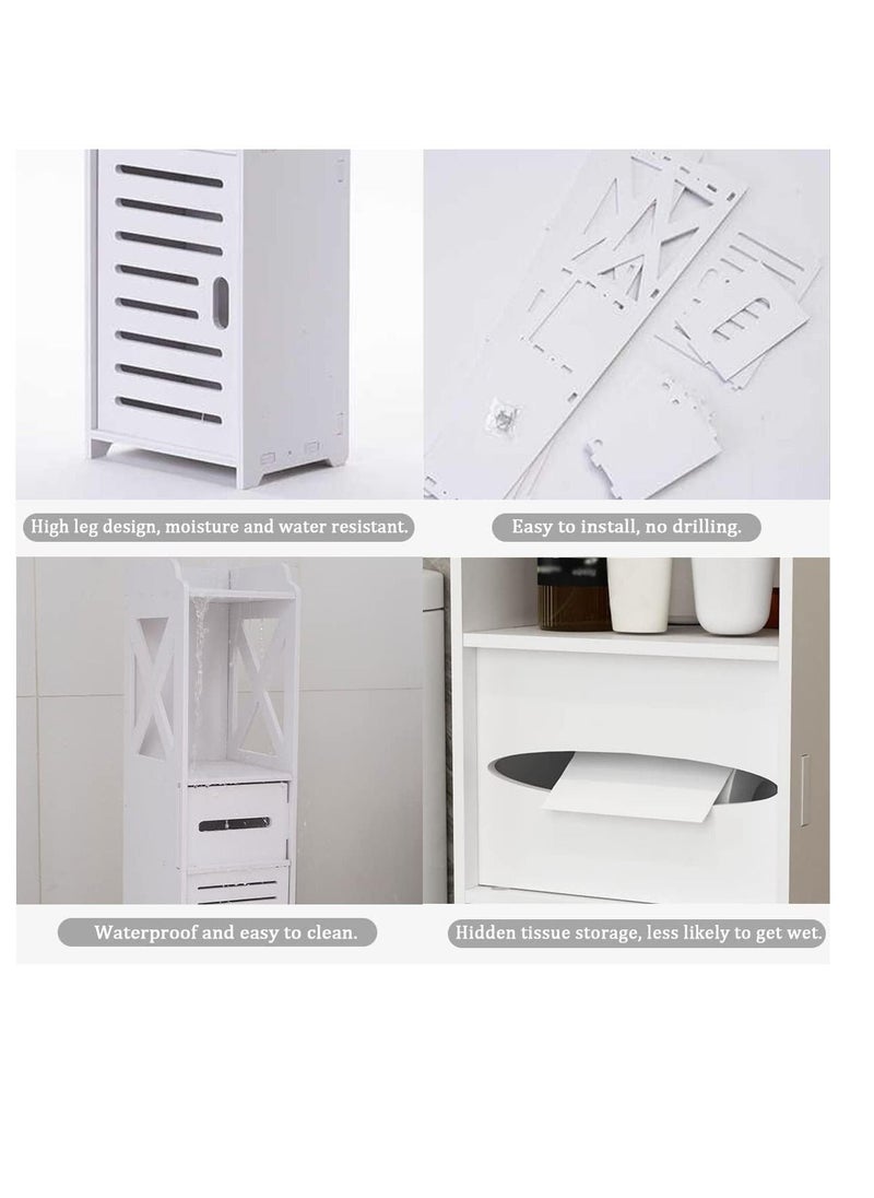 FFD Bathroom Floor Cabinet Free Standing slim bathroom cabinet with A Paper Towel Drawer and Cupboard Storage Organizer - pzsku/ZBAB1B6738C8D015F3935Z/45/_/1683989471/2424005f-b8b3-4421-a5c5-ddc82f78358b