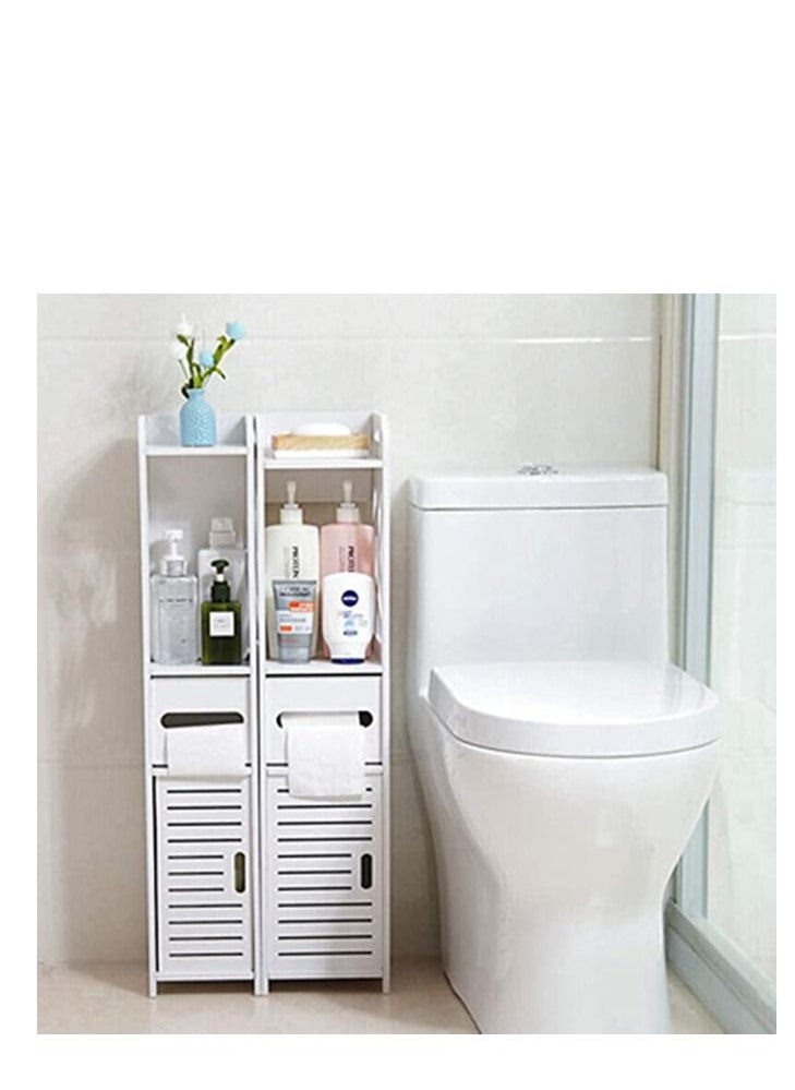 FFD Bathroom Floor Cabinet Free Standing slim bathroom cabinet with A Paper Towel Drawer and Cupboard Storage Organizer - pzsku/ZBAB1B6738C8D015F3935Z/45/_/1683989473/faa961b9-8954-478b-a03e-114b835bf39c