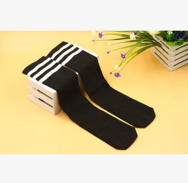 Generic Kids Running Band  Wrist Set - Sporty Headwear White striped socks with black background 