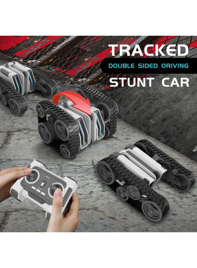 Stunt Rollover Tracked Tank Car Upright Walking Rotating Acceleration Light Special Effects Children Boy Toy Car-Colour:Track Stunt Vehicle  - Image 4