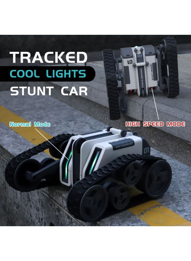 Stunt Rollover Tracked Tank Car Upright Walking Rotating Acceleration Light Special Effects Children Boy Toy Car-Colour:Track Stunt Vehicle  - Image 2