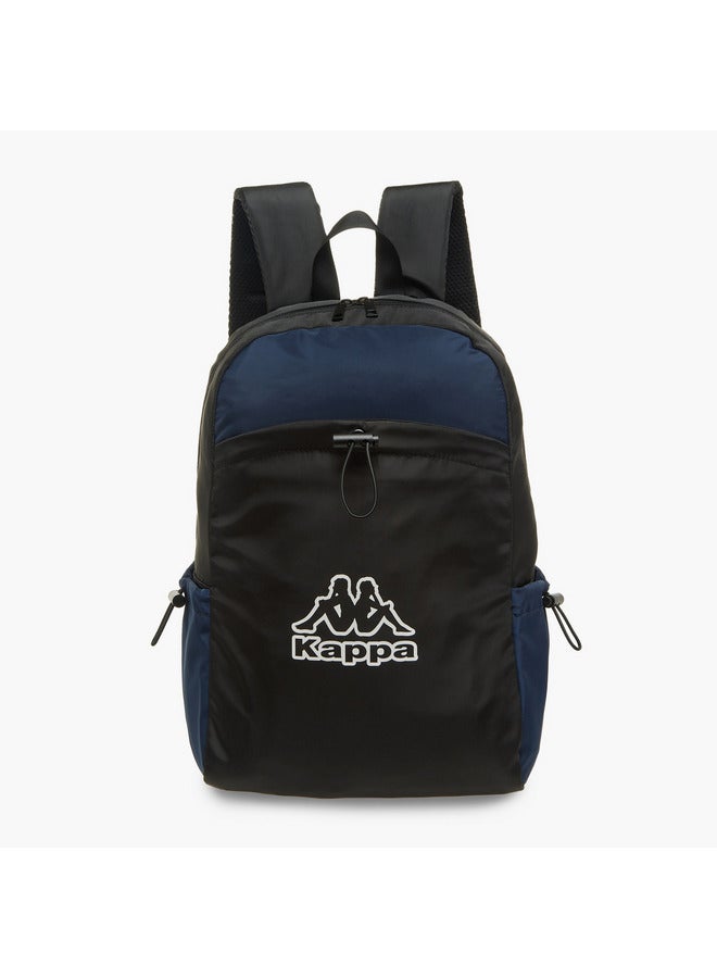 كابا حقيبة ظهر مدرسية للأولاد بطبعة شعار مع أحزمة قابلة للتعديل وإغلاق بسحاب - Image 1