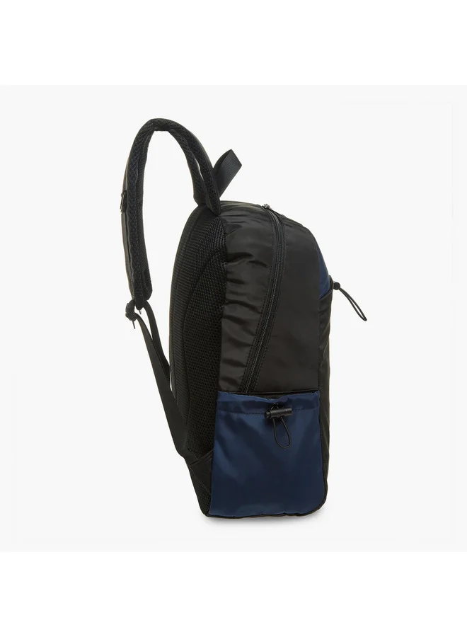 Kappa Boys Logo Print School Backpack with Adjustable Straps and Zip Closure - 17x31x43 cm